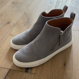 J.Crew faux-suede high top sneakers